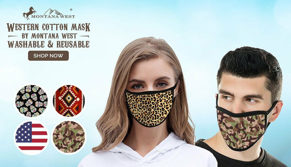 FASHION FACE MASK  - Washable - Reusable - Montana West Style Together We Care