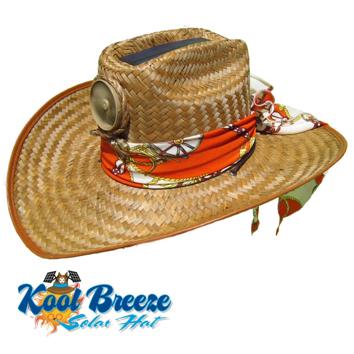 Mens Kool Breeze Solar Cowboy Hat