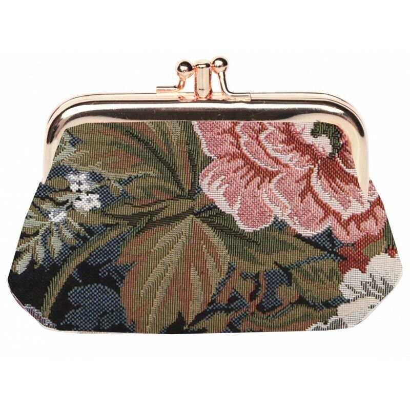 Signare PEONY Double Section Coin Frame Purse Tapestry