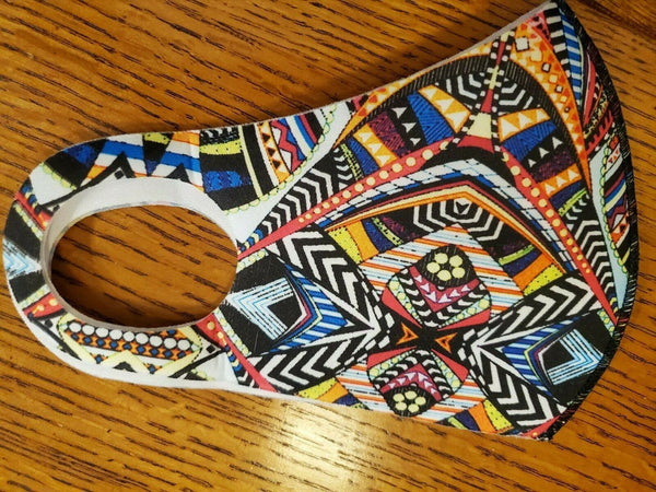 FASHION FACE MASK Washable  Reusable Aztec Styles with breathable filter. New