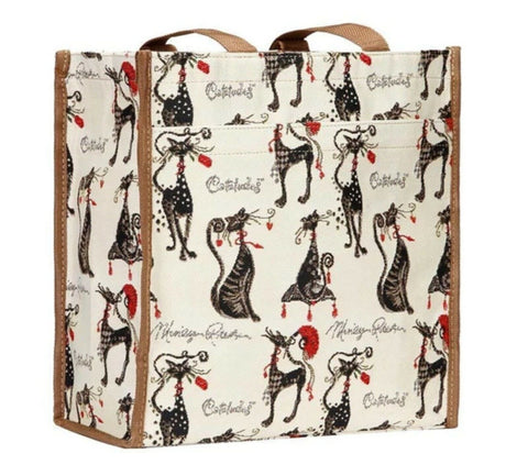 Signare Womens Fashion Tapestry Shopper Bag Shoulder Bag CATITUDES Design