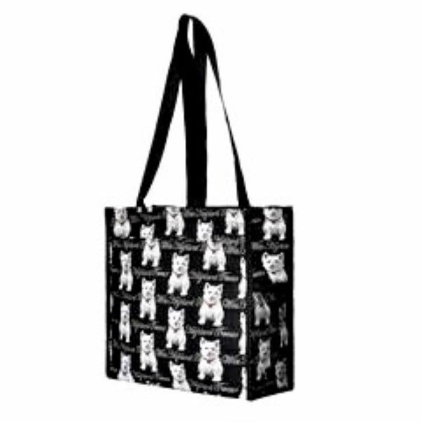 Signare Womens Fashion Tapestry Shopper Bag Shoulder Bag Westie Design