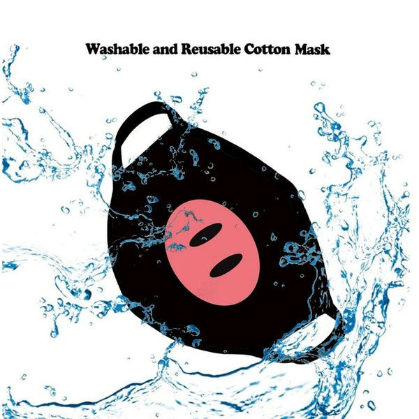 FASHION FACE MASK  - Washable - Reusable -Montana West Cotton Mask Pig Nose