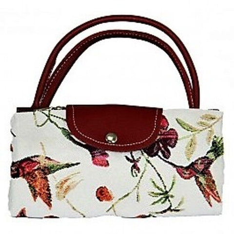 Tapestry Humming Bird Fold Up Bag by Signare Shopping Bag Free Shipping