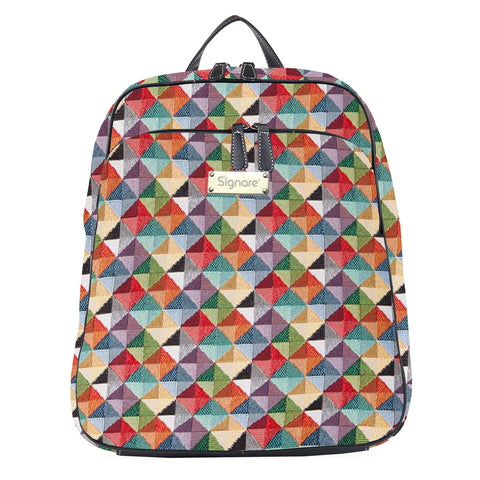 Tapestry ROBIN MULTICOLOR TRIANGLE BACKPACK.