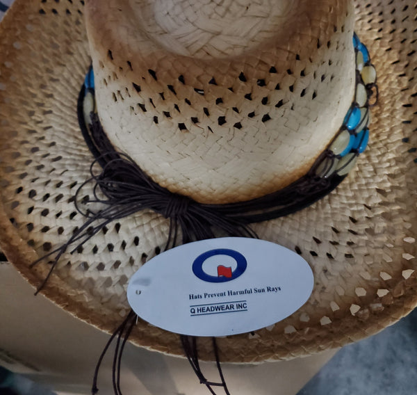 Q8004 Tea-Stained Toyo Cowboy Hat 100% Paper Cowboy Hat.