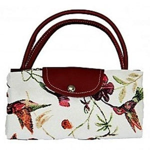 Tapestry Humming Bird Fold Up Bag by Signare Shopping Bag.