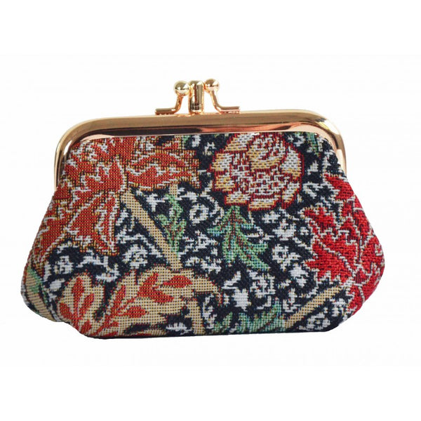 WILLIAM MORRIS THE CRAY  COIN CLASP FRAME PURSE WALLET BY SIGNARE.